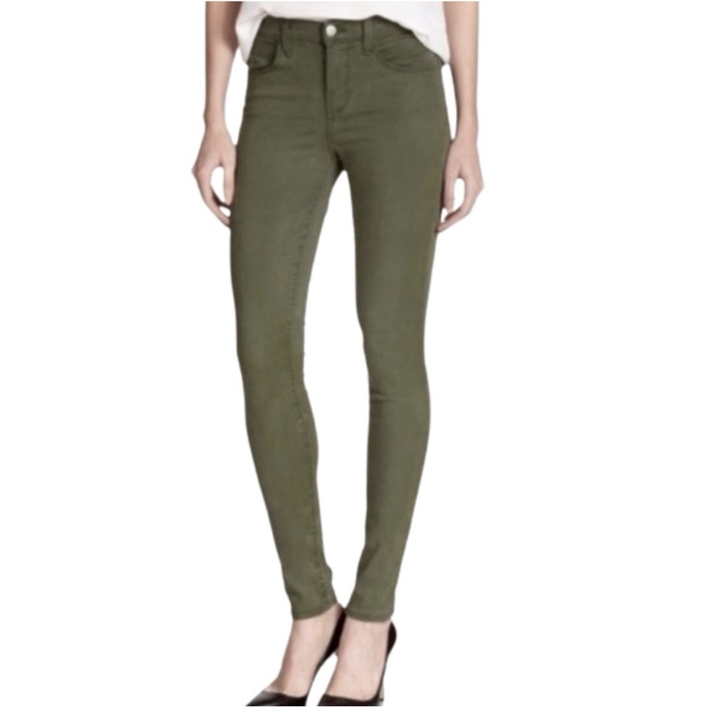 J Brand Olive Green Moriah The Skinny Jeans